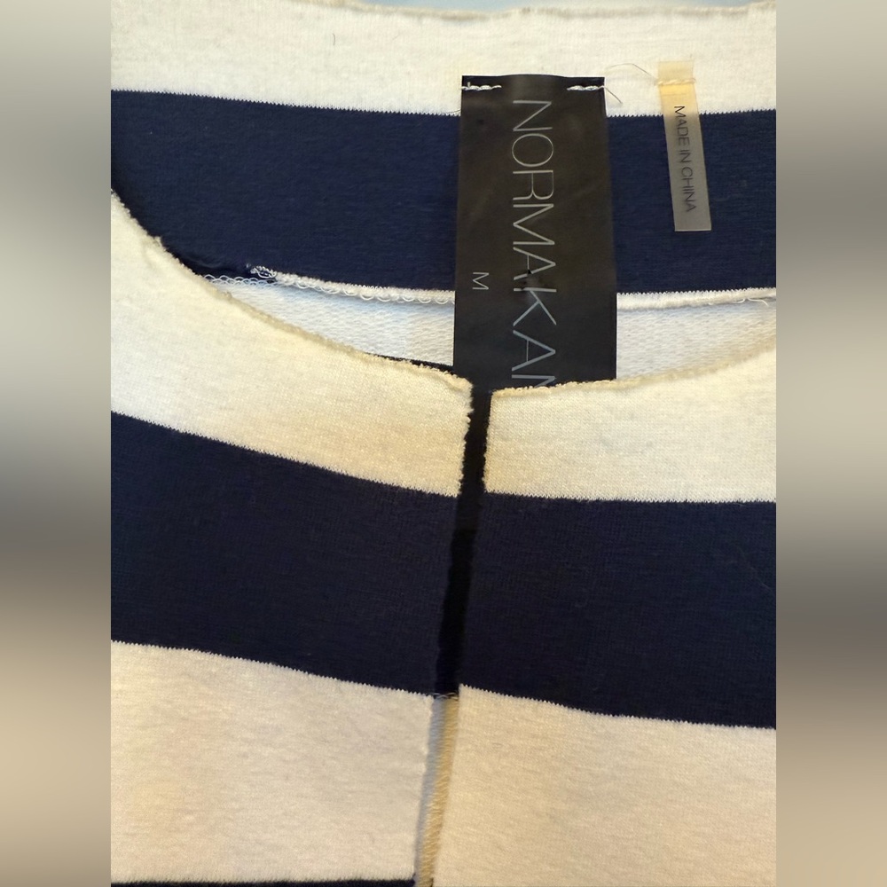 NORMA KAMALI Obie striped stretch-jersey maxi dress SZ M $179 - Picture 7 of 9